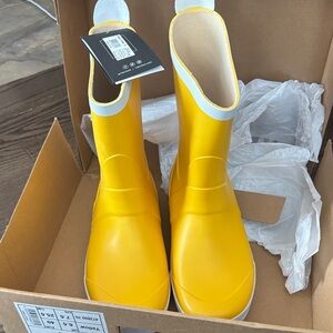 Tretorn Yellow Women's Winter Rain Boots